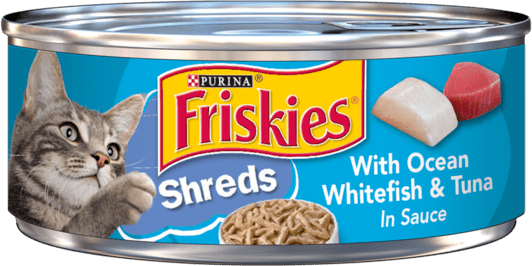 Friskies Shreds With Ocean Whitefish & Tuna In Sauce